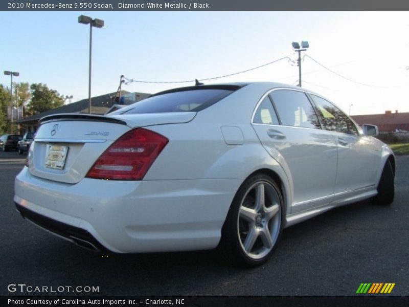 Diamond White Metallic / Black 2010 Mercedes-Benz S 550 Sedan