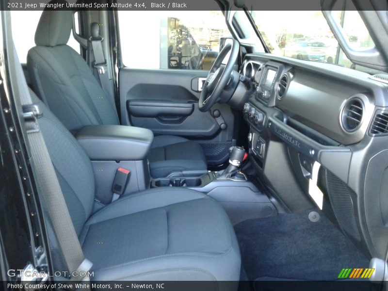 Black / Black 2021 Jeep Wrangler Unlimited Sport Altitude 4x4