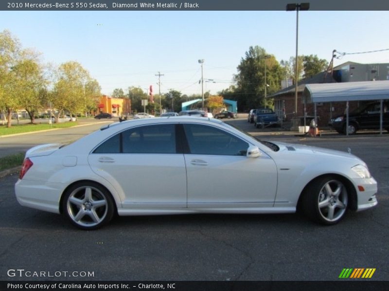 Diamond White Metallic / Black 2010 Mercedes-Benz S 550 Sedan