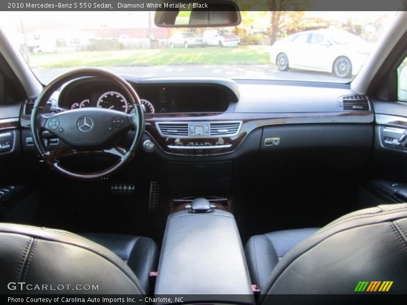 Diamond White Metallic / Black 2010 Mercedes-Benz S 550 Sedan