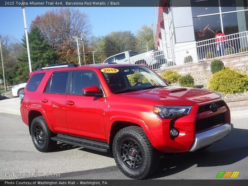 Barcelona Red Metallic / Black 2015 Toyota 4Runner Trail 4x4