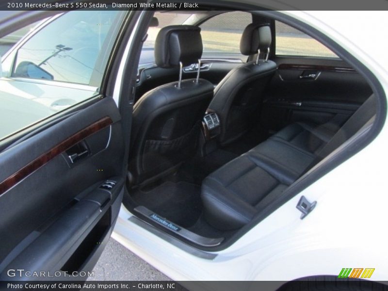 Diamond White Metallic / Black 2010 Mercedes-Benz S 550 Sedan