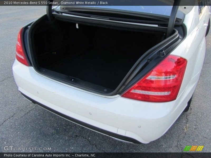 Diamond White Metallic / Black 2010 Mercedes-Benz S 550 Sedan