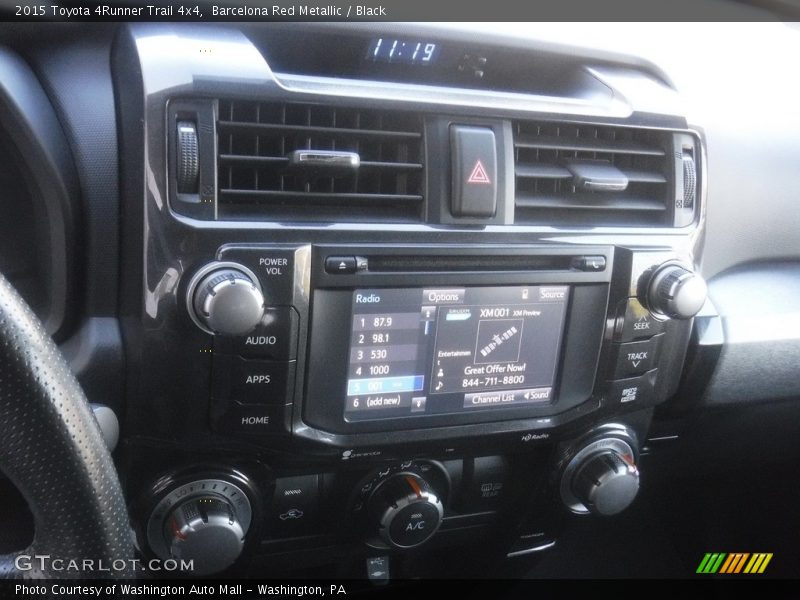Barcelona Red Metallic / Black 2015 Toyota 4Runner Trail 4x4