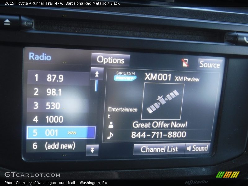 Barcelona Red Metallic / Black 2015 Toyota 4Runner Trail 4x4