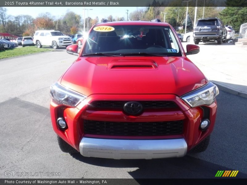 Barcelona Red Metallic / Black 2015 Toyota 4Runner Trail 4x4