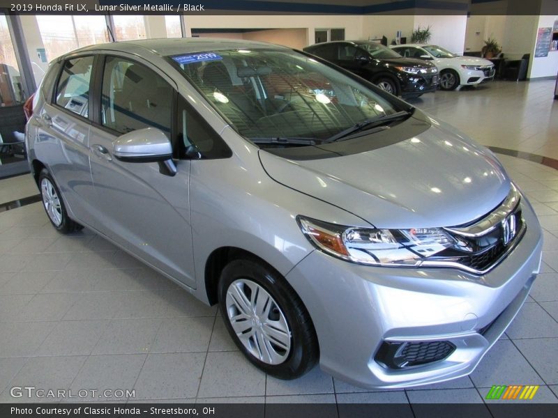 Lunar Silver Metallic / Black 2019 Honda Fit LX