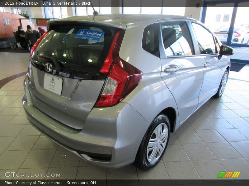 Lunar Silver Metallic / Black 2019 Honda Fit LX