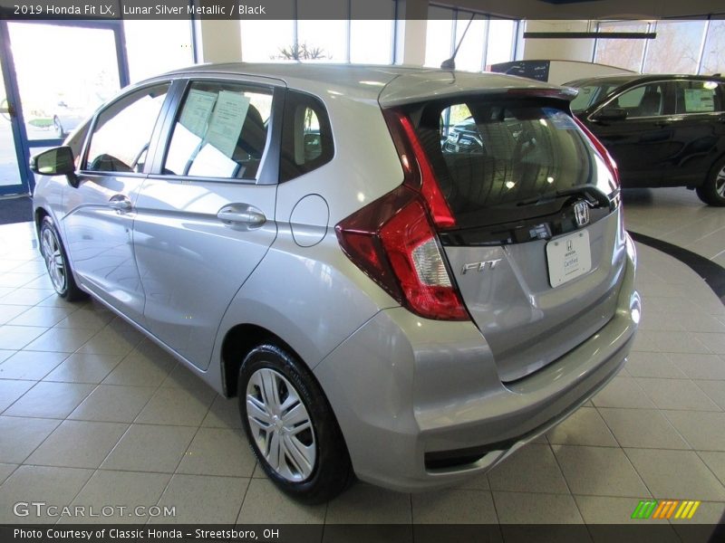 Lunar Silver Metallic / Black 2019 Honda Fit LX