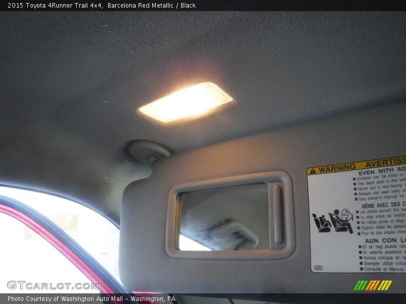 Barcelona Red Metallic / Black 2015 Toyota 4Runner Trail 4x4