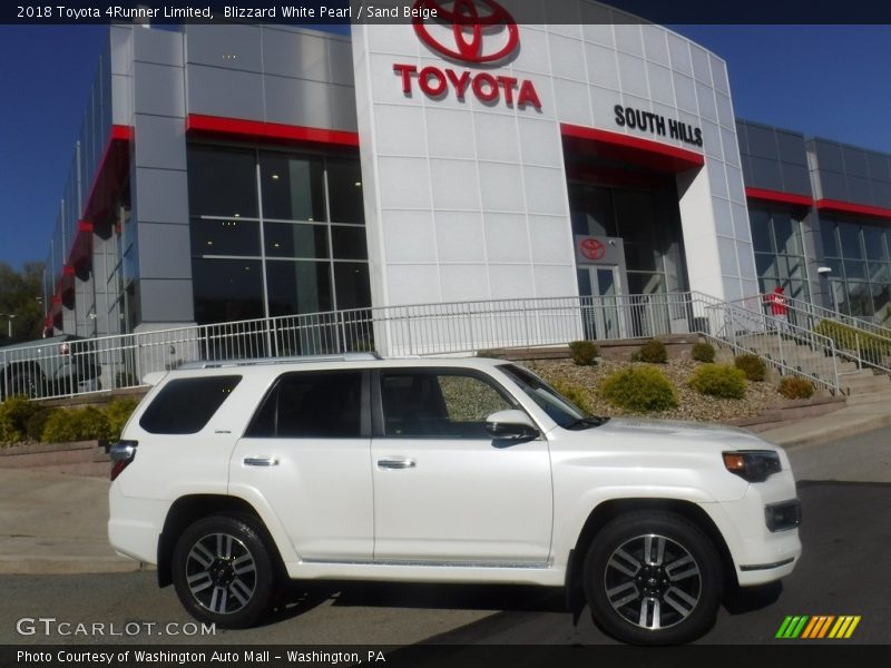 Blizzard White Pearl / Sand Beige 2018 Toyota 4Runner Limited