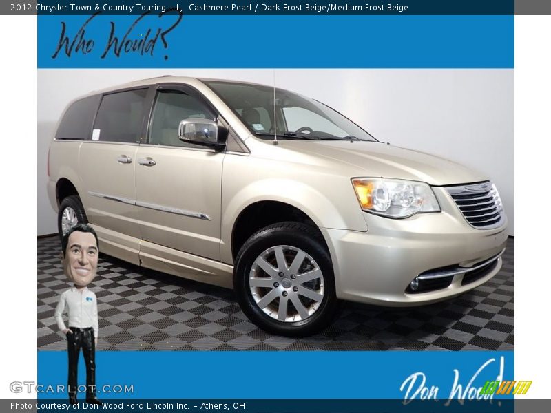 Cashmere Pearl / Dark Frost Beige/Medium Frost Beige 2012 Chrysler Town & Country Touring - L