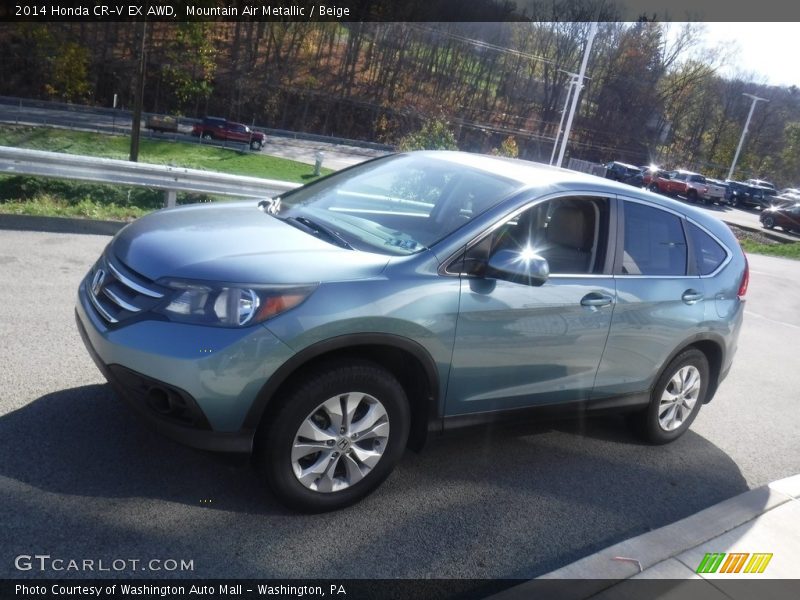 Mountain Air Metallic / Beige 2014 Honda CR-V EX AWD