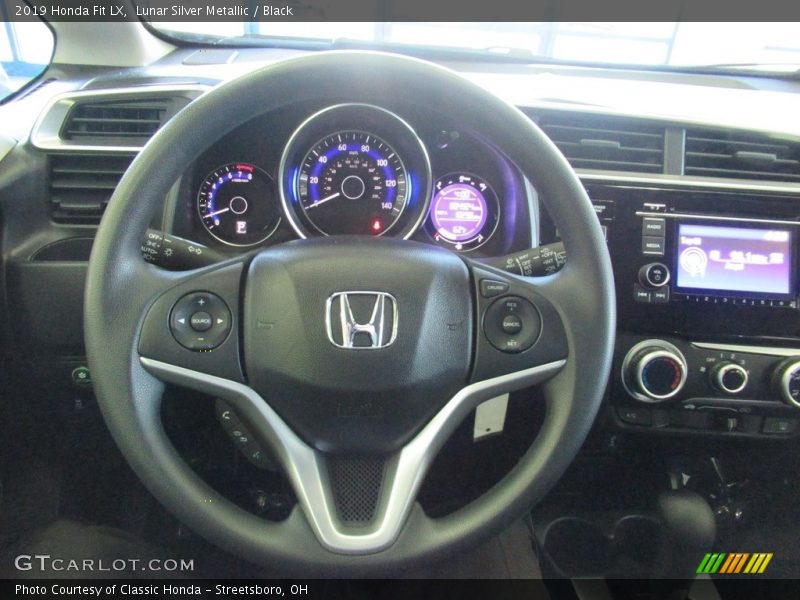 Lunar Silver Metallic / Black 2019 Honda Fit LX