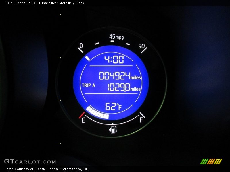 Lunar Silver Metallic / Black 2019 Honda Fit LX