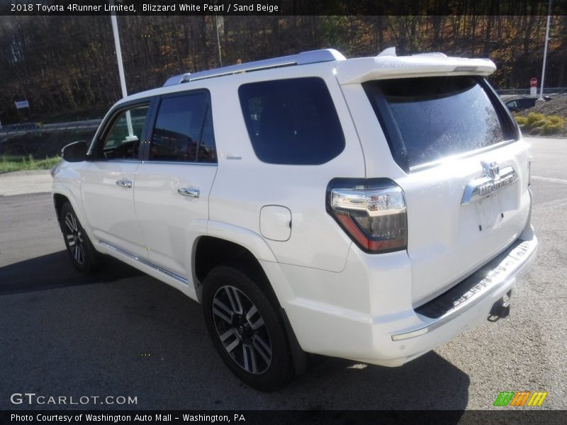 Blizzard White Pearl / Sand Beige 2018 Toyota 4Runner Limited