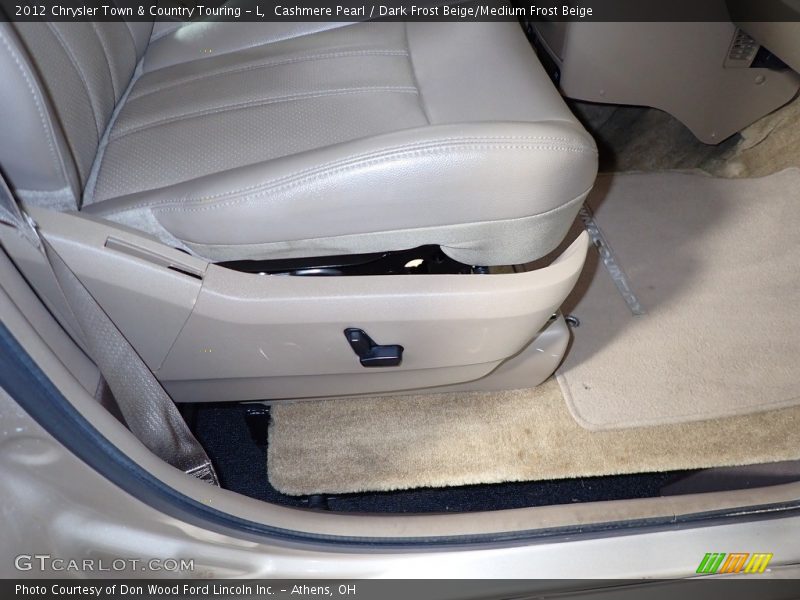 Cashmere Pearl / Dark Frost Beige/Medium Frost Beige 2012 Chrysler Town & Country Touring - L