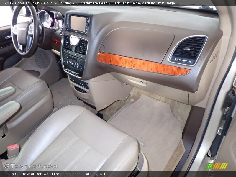 Cashmere Pearl / Dark Frost Beige/Medium Frost Beige 2012 Chrysler Town & Country Touring - L