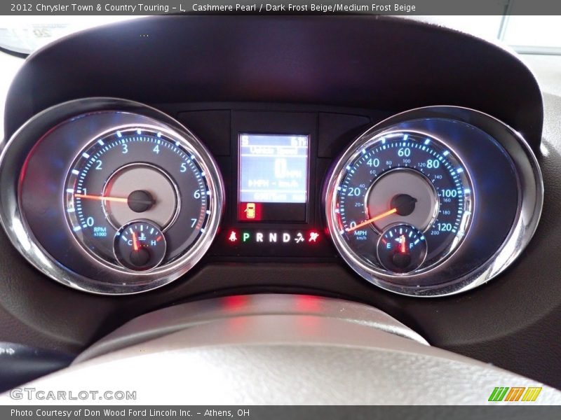 Cashmere Pearl / Dark Frost Beige/Medium Frost Beige 2012 Chrysler Town & Country Touring - L