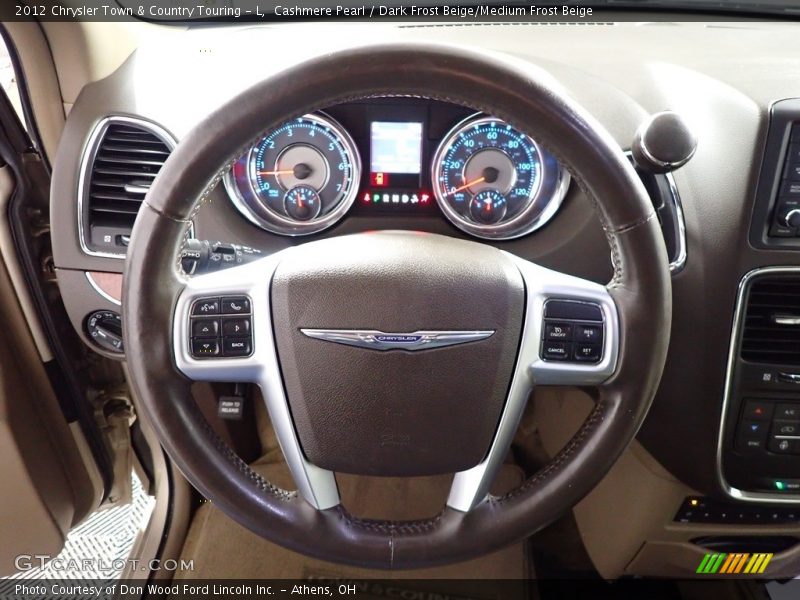 Cashmere Pearl / Dark Frost Beige/Medium Frost Beige 2012 Chrysler Town & Country Touring - L