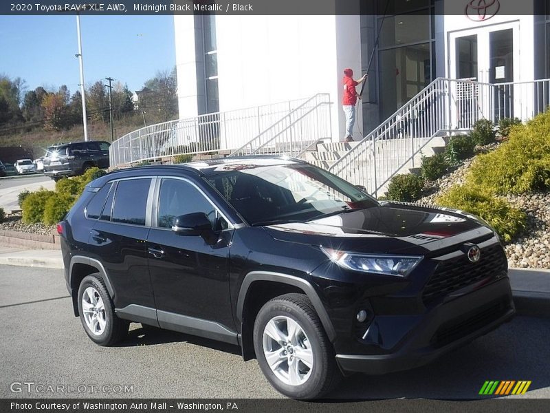 Midnight Black Metallic / Black 2020 Toyota RAV4 XLE AWD