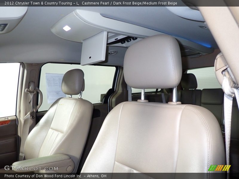 Cashmere Pearl / Dark Frost Beige/Medium Frost Beige 2012 Chrysler Town & Country Touring - L