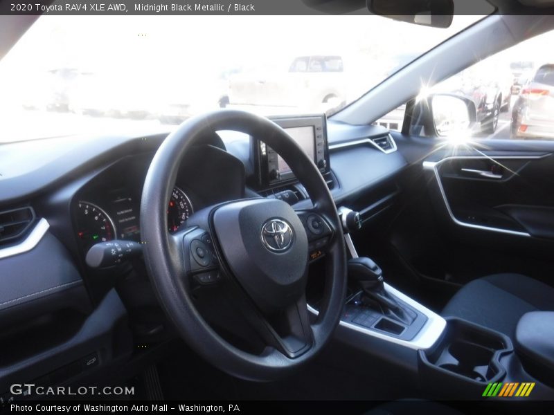 Midnight Black Metallic / Black 2020 Toyota RAV4 XLE AWD