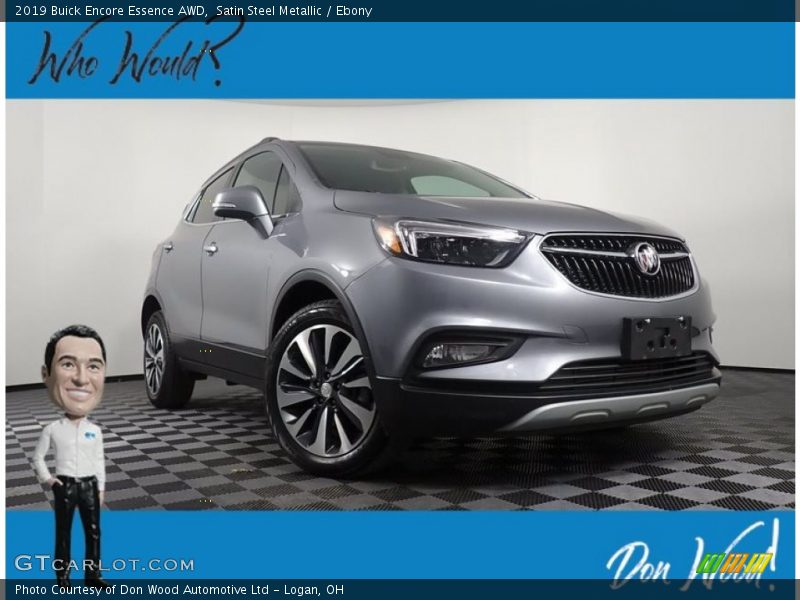Satin Steel Metallic / Ebony 2019 Buick Encore Essence AWD