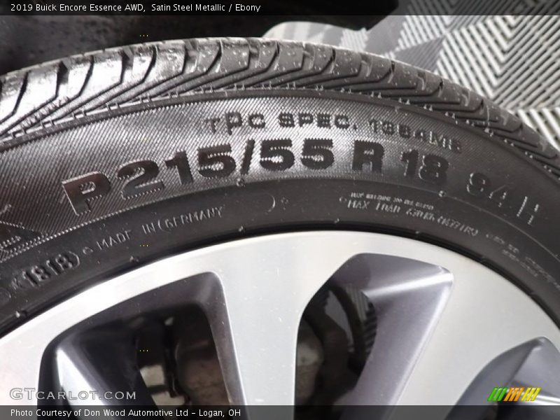 Satin Steel Metallic / Ebony 2019 Buick Encore Essence AWD