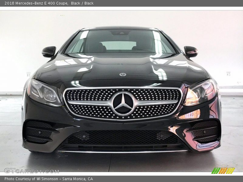 Black / Black 2018 Mercedes-Benz E 400 Coupe