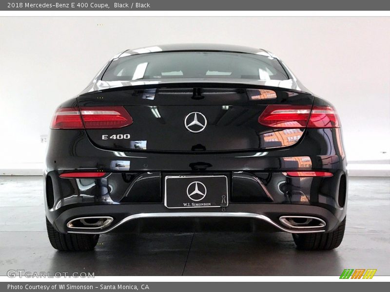 Black / Black 2018 Mercedes-Benz E 400 Coupe