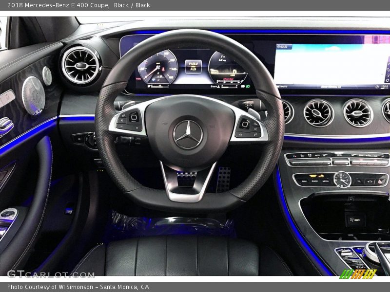 Black / Black 2018 Mercedes-Benz E 400 Coupe