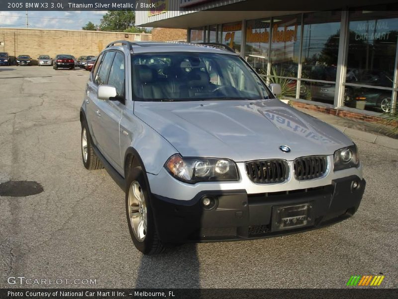 Titanium Silver Metallic / Black 2005 BMW X3 3.0i