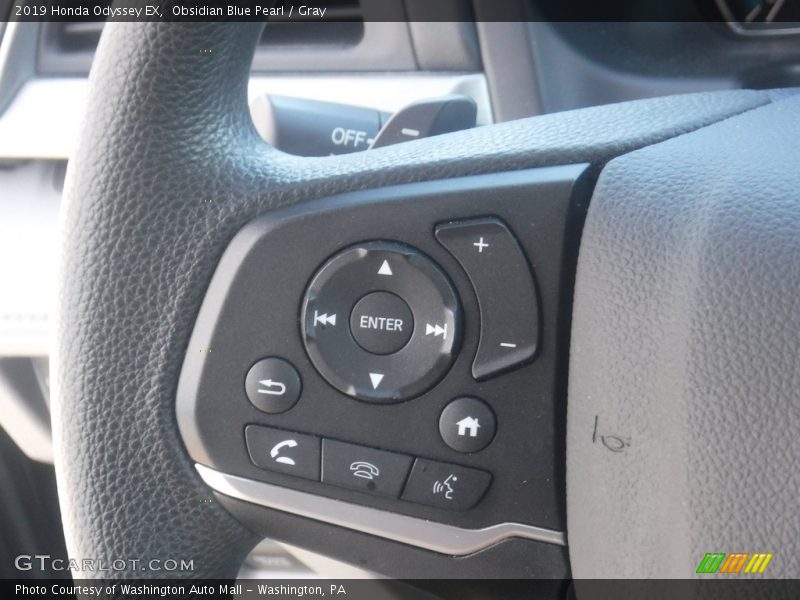 Obsidian Blue Pearl / Gray 2019 Honda Odyssey EX