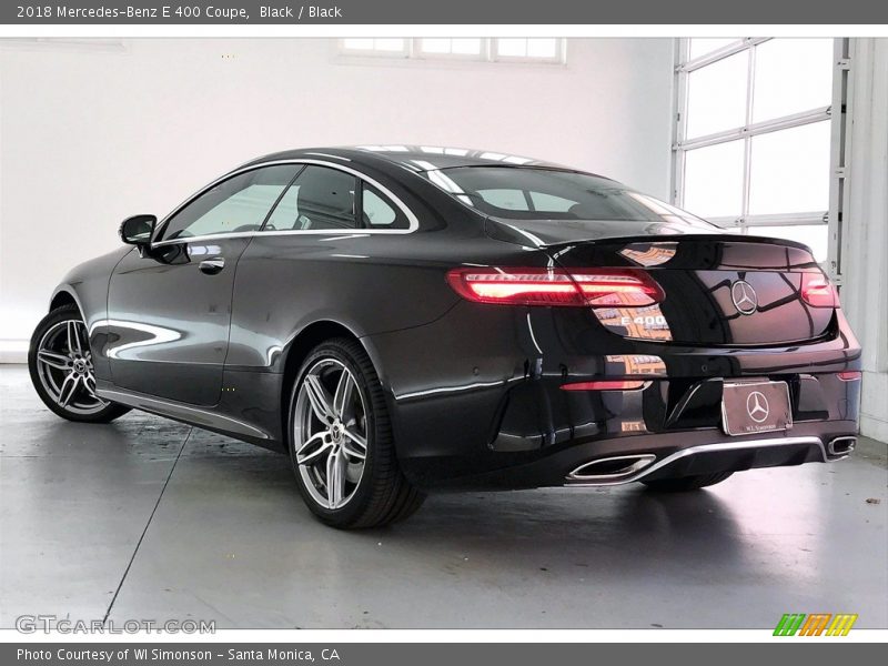 Black / Black 2018 Mercedes-Benz E 400 Coupe