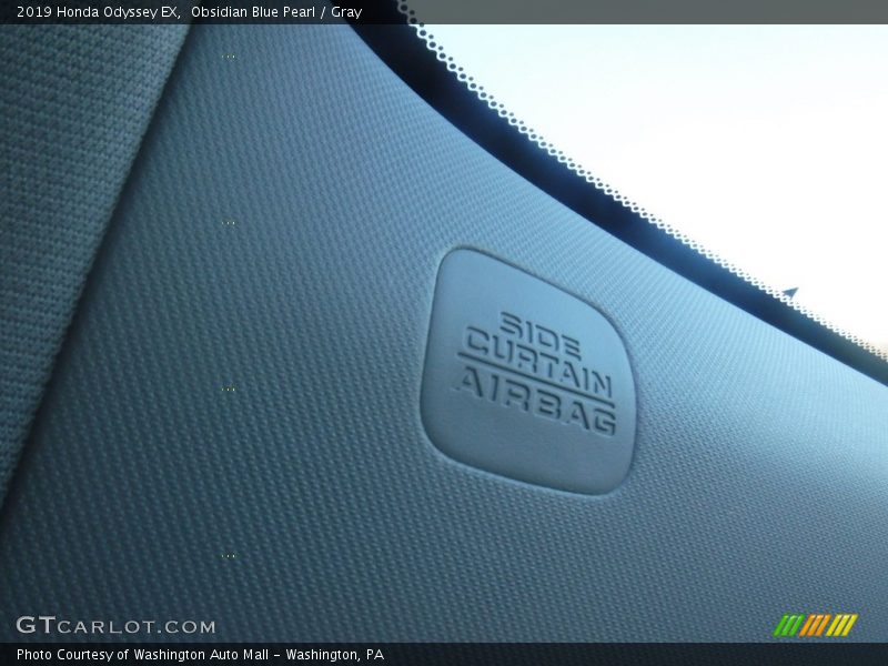 Obsidian Blue Pearl / Gray 2019 Honda Odyssey EX