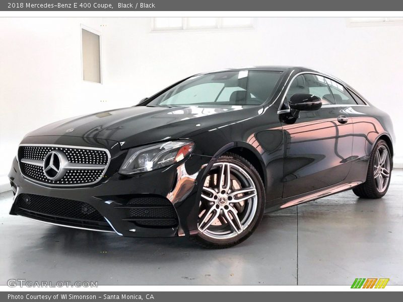Black / Black 2018 Mercedes-Benz E 400 Coupe
