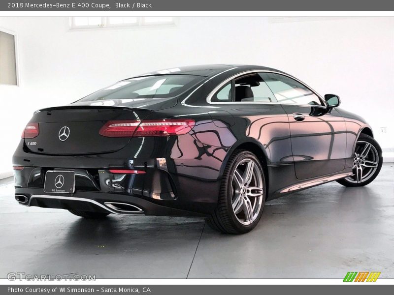 Black / Black 2018 Mercedes-Benz E 400 Coupe