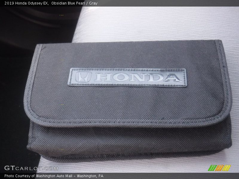 Obsidian Blue Pearl / Gray 2019 Honda Odyssey EX