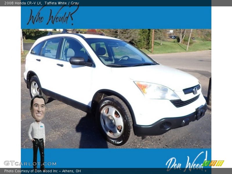 Taffeta White / Gray 2008 Honda CR-V LX
