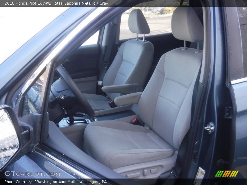 Steel Sapphire Metallic / Gray 2018 Honda Pilot EX AWD