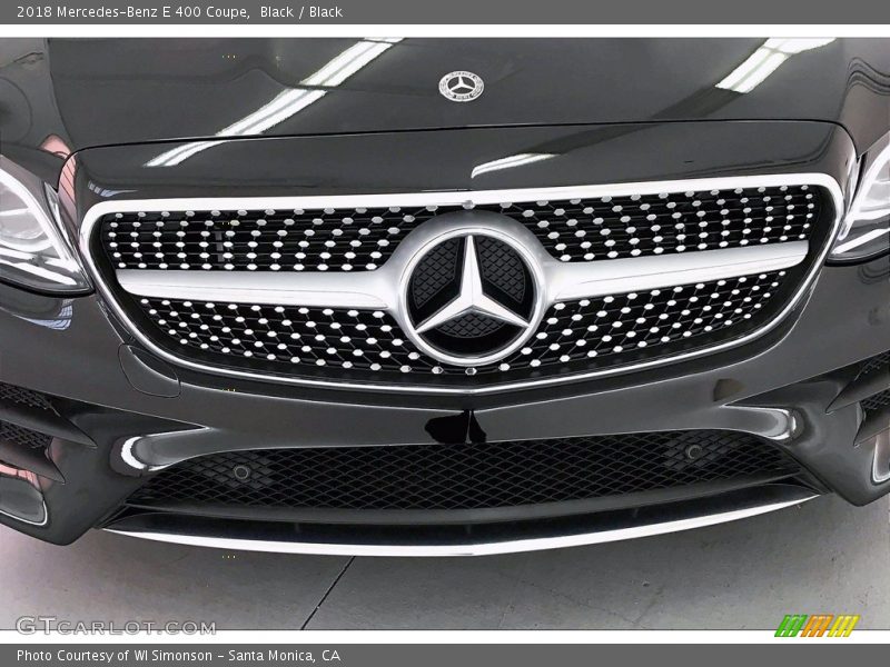 Black / Black 2018 Mercedes-Benz E 400 Coupe