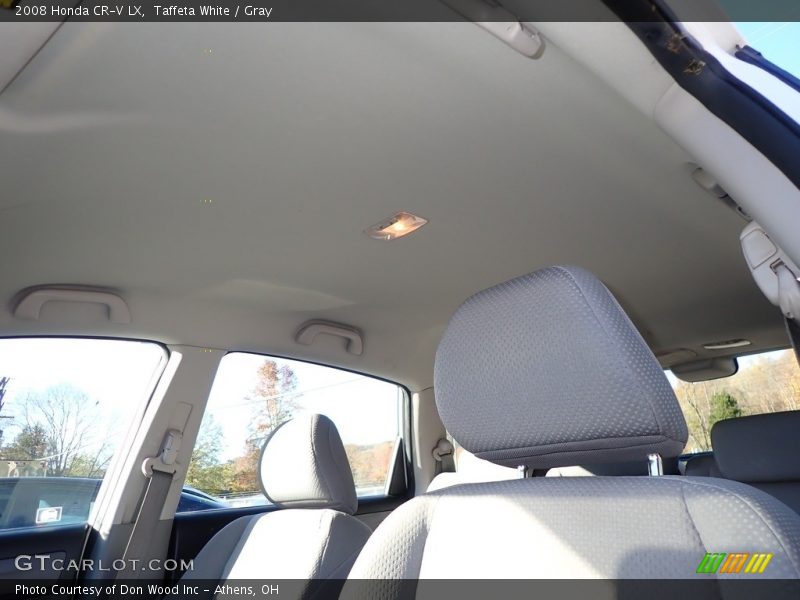 Taffeta White / Gray 2008 Honda CR-V LX