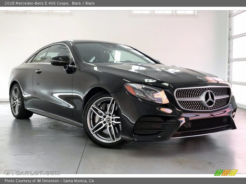 Black / Black 2018 Mercedes-Benz E 400 Coupe