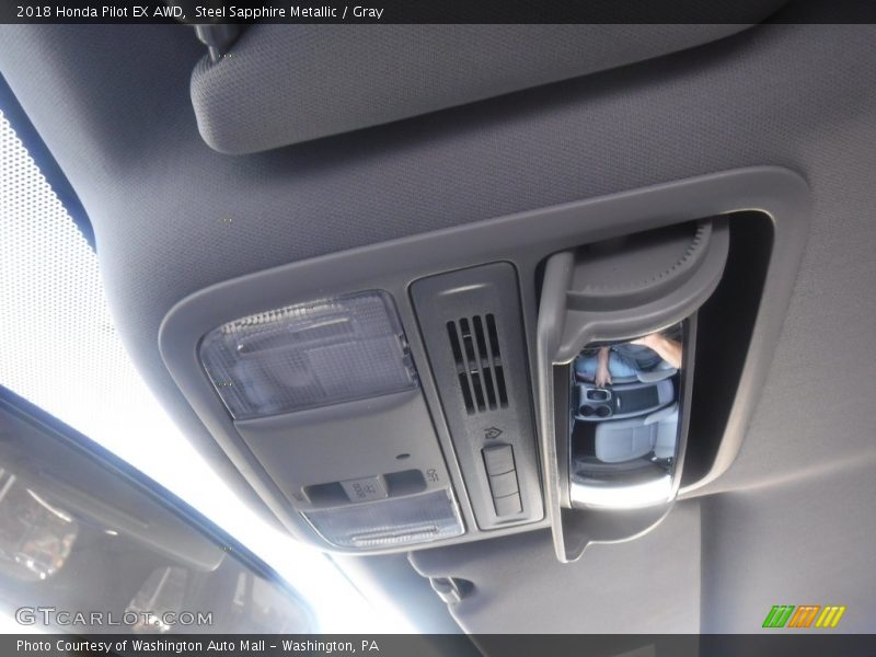 Steel Sapphire Metallic / Gray 2018 Honda Pilot EX AWD
