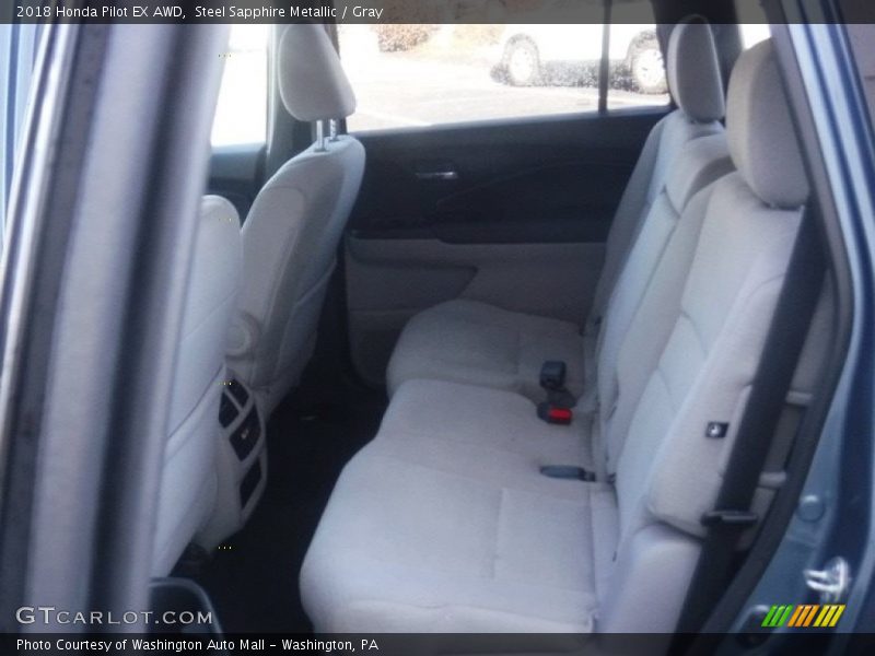 Steel Sapphire Metallic / Gray 2018 Honda Pilot EX AWD