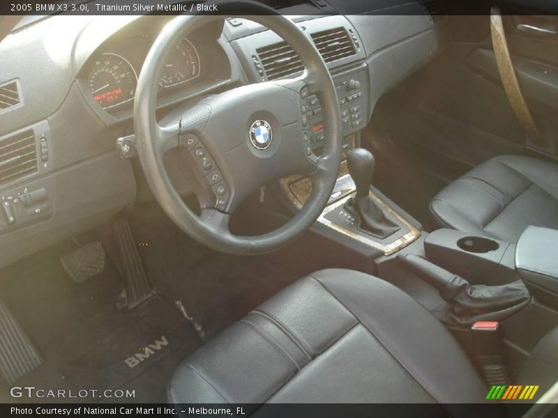 Titanium Silver Metallic / Black 2005 BMW X3 3.0i