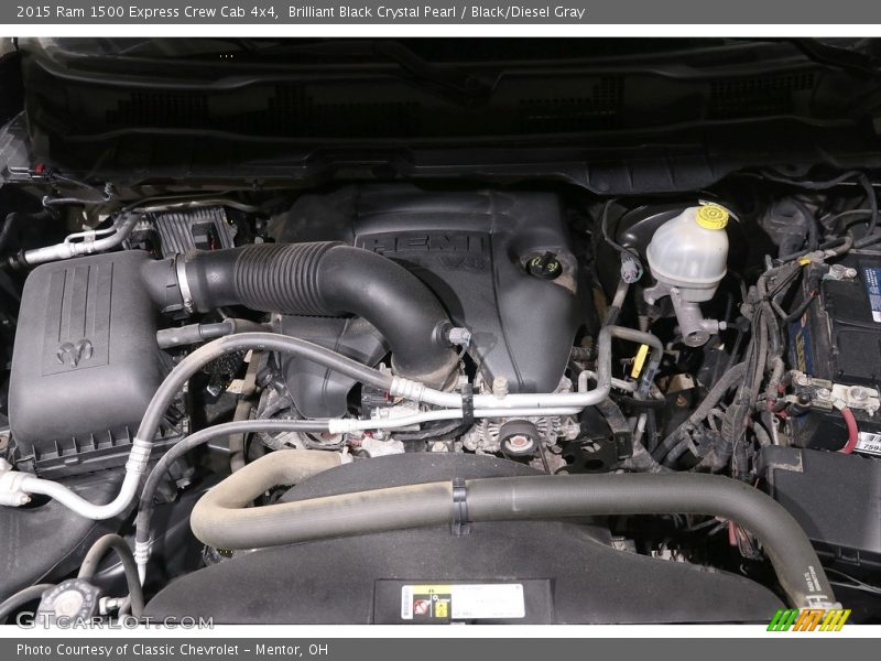Brilliant Black Crystal Pearl / Black/Diesel Gray 2015 Ram 1500 Express Crew Cab 4x4
