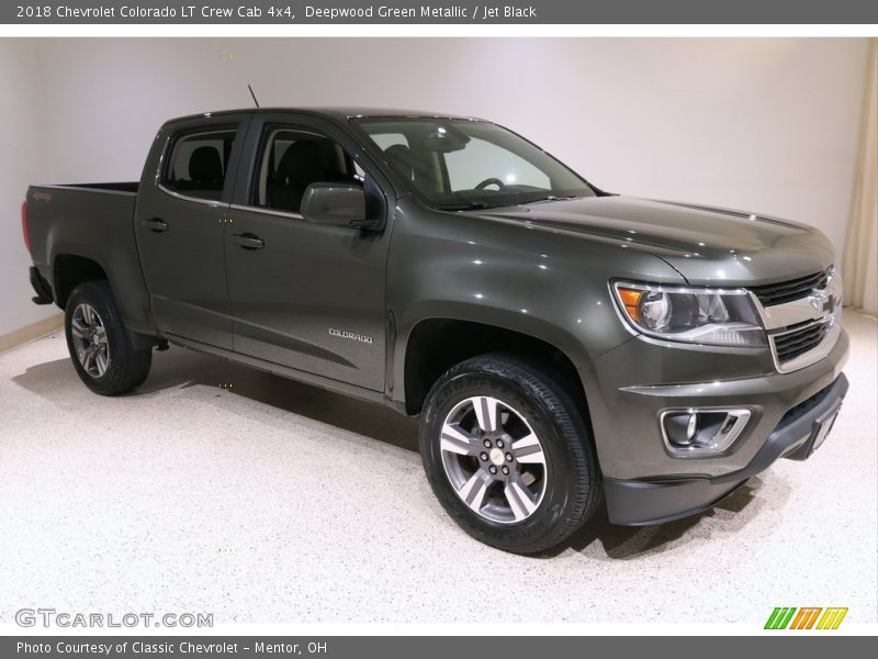 Deepwood Green Metallic / Jet Black 2018 Chevrolet Colorado LT Crew Cab 4x4