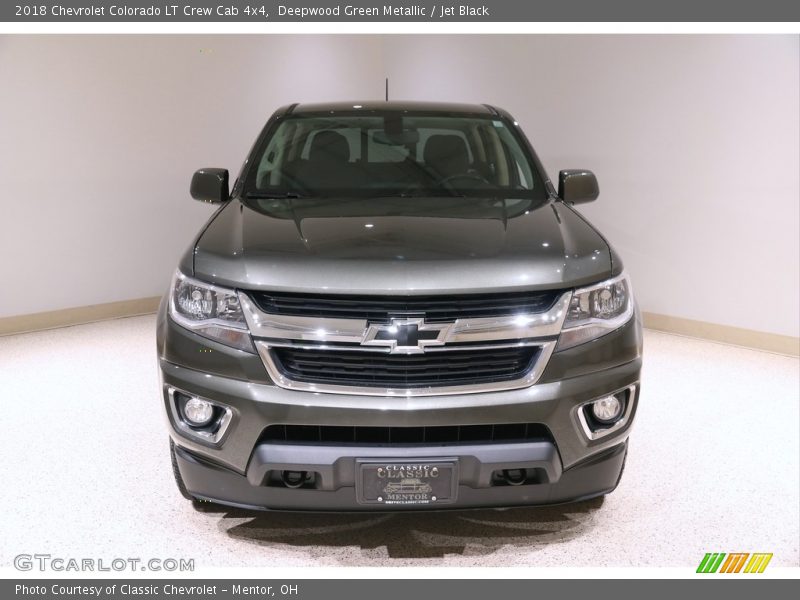 Deepwood Green Metallic / Jet Black 2018 Chevrolet Colorado LT Crew Cab 4x4